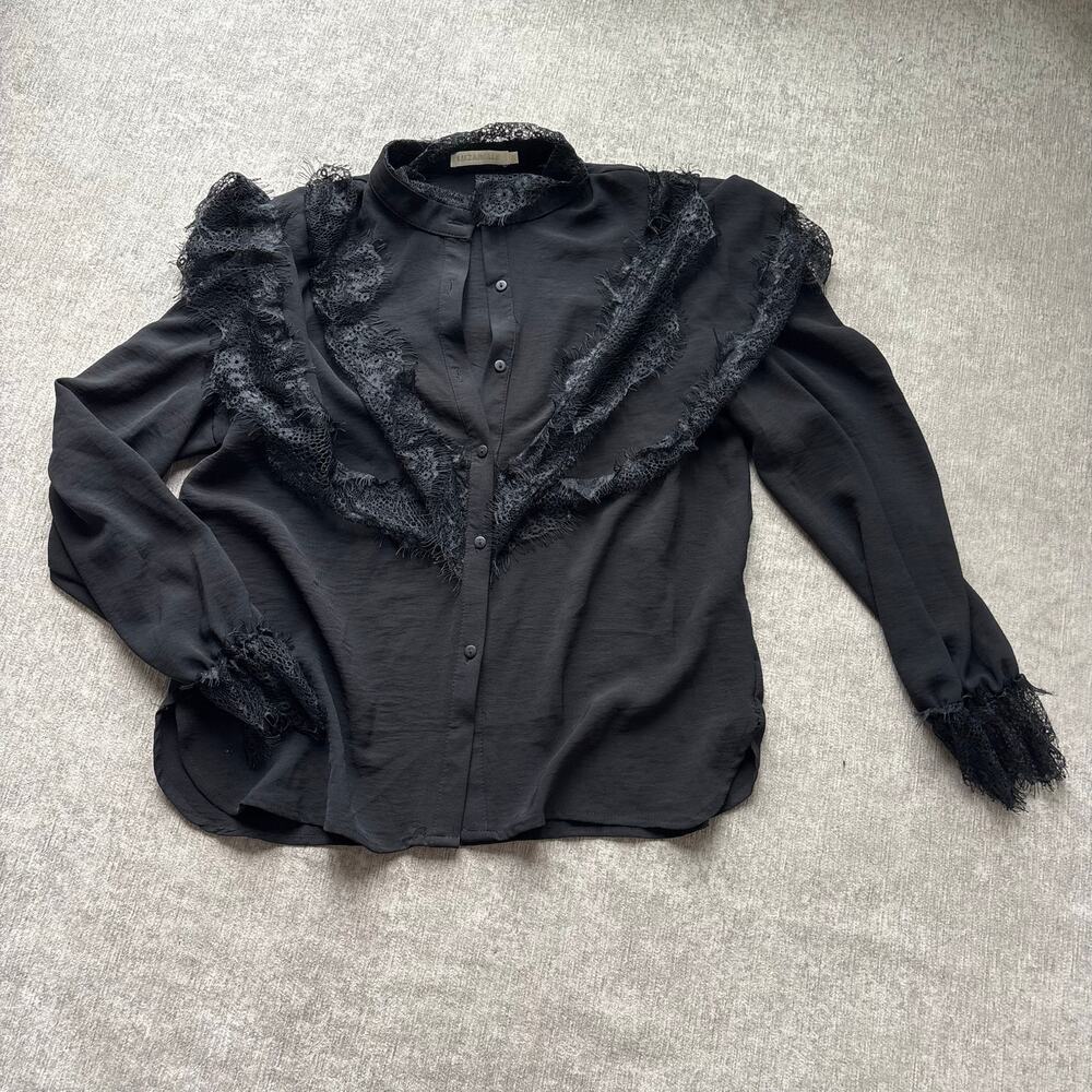 Paris Boutique Black Lace Blouse